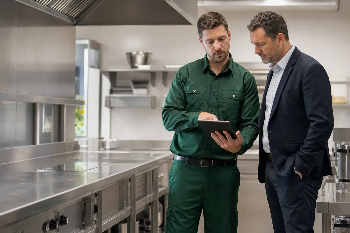Pest control inspection for commercial premises